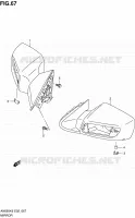 RETROVISEUR (AN650) pour Suzuki BURGMAN 650 2007