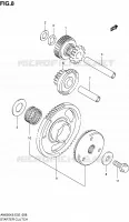 ROUE LIBRE DE DEMARREUR pour Suzuki BURGMAN 650 2007