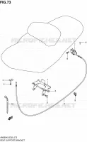 SUPPORT   VERROUILLAGE DE SELLE pour Suzuki BURGMAN 650 2007