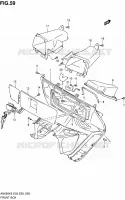 BOITE AVANT pour Suzuki BURGMAN 650 2007