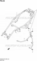 CADRE ARRIERE pour Suzuki BURGMAN 650 2007