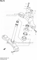 COLONNE DE DIRECTION pour Suzuki BURGMAN 650 2007