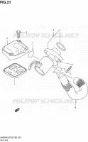 SYSTEME RECYCLAGE GAZ ECHAPPEMENT pour Suzuki BURGMAN 650 2007