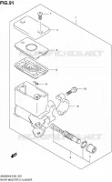 MAITRE CYLINDRE ARRIERE pour Suzuki BURGMAN 650 2008