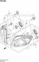 PHARE (AN650AZK8 E02) pour Suzuki BURGMAN 650 2008