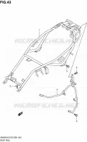 CADRE ARRIERE pour Suzuki BURGMAN 650 2008