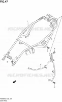CADRE ARRIERE pour Suzuki BURGMAN 650 2009