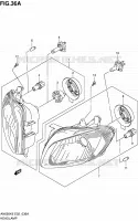 PHARE (AN650AZK8 E02) pour Suzuki BURGMAN 650 2009