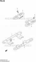 REPOSE PIEDS ARRIERE pour Suzuki BURGMAN 650 2009