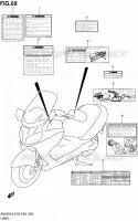 ETIQUETTE pour Suzuki BURGMAN 650 2009