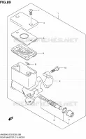 MAITRE CYLINDRE ARRIERE pour Suzuki BURGMAN 650 2009