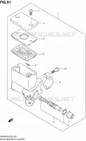 MAITRE CYLINDRE ARRIERE pour Suzuki BURGMAN 650 2010