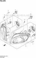 PHARE (AN650AK9/AL0 E19/P37) pour Suzuki BURGMAN 650 2010