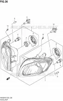 PHARE (NOTE) pour Suzuki BURGMAN 650 2010
