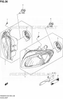 PHARE pour Suzuki BURGMAN 650 2010