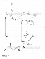 GUIDON (AN650AL1 E19) pour Suzuki BURGMAN 650 2012