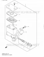 MAITRE CYLINDRE ARRIERE pour Suzuki BURGMAN 650 2012