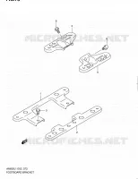 REPOSE PIEDS ARRIERE pour Suzuki BURGMAN 650 2012