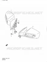 RETROVISEUR (AN650AL1 E51) pour Suzuki BURGMAN 650 2012