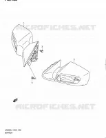 RETROVISEUR (AN650L1 E19) pour Suzuki BURGMAN 650 2012