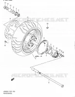 ROUE ARRIERE (AN650AL1 E19) pour Suzuki BURGMAN 650 2012
