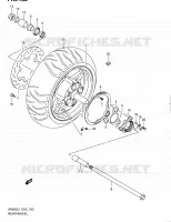 ROUE ARRIERE (AN650AL1 E51) pour Suzuki BURGMAN 650 2012