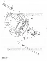 ROUE ARRIERE (AN650L1 E19) pour Suzuki BURGMAN 650 2012
