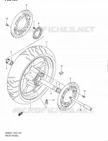 ROUE AVANT (AN650AL1 E24) pour Suzuki BURGMAN 650 2012