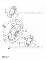 ROUE AVANT (AN650L1 E19) pour Suzuki BURGMAN 650 2012