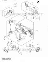 ENSEMBLE FEU ARRIERE   CLIGNOTANTS pour Suzuki BURGMAN 650 2011