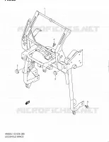 SUPPORT MARCHE PIEDS (AN650AL1 E28) pour Suzuki BURGMAN 650 2011