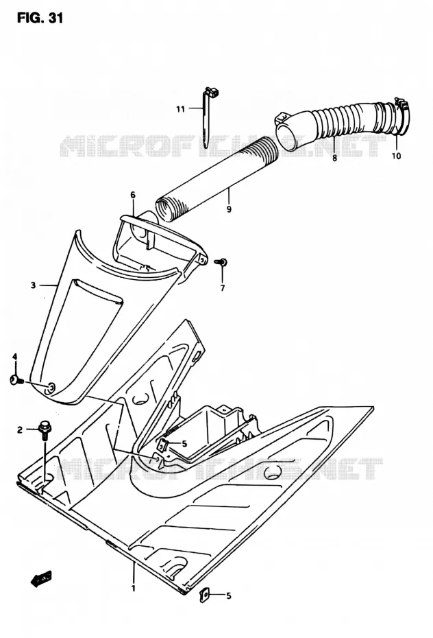 MARCHE PIEDS Suzuki SCOOTER 50 AP 1998  AP50R7W(T/7/V)