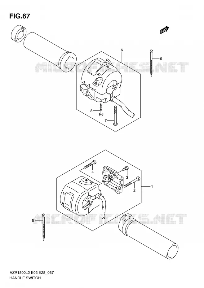 COMMODOS (VZR1800L2 E28) Suzuki MOTO 1800 INTRUDER 2012  VZR1800ZL2(E03)