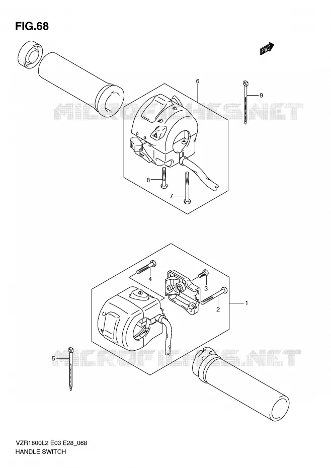 COMMODOS (VZR1800L2 E33) Suzuki MOTO 1800 INTRUDER 2012  VZR1800ZL2(E03)