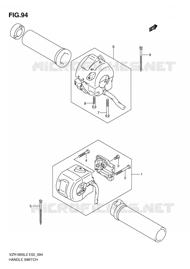 COMMODOS (VZR1800UFL2 E19) Suzuki MOTO 1800 INTRUDER 2012  VZR1800L2(E02)