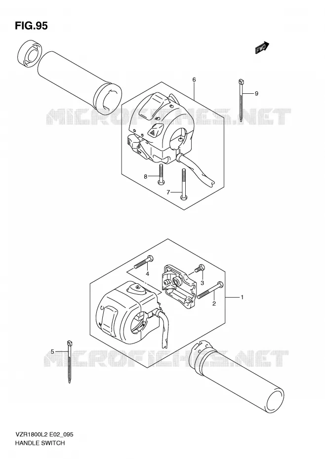 COMMODOS (VZR1800ZL2 E02) Suzuki MOTO 1800 INTRUDER 2012  VZR1800ZL2(E02)