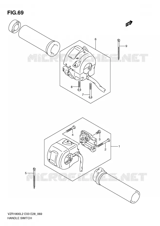 COMMODOS (VZR1800ZL2 E03) Suzuki MOTO 1800 INTRUDER 2012  VZR1800L2(E03)