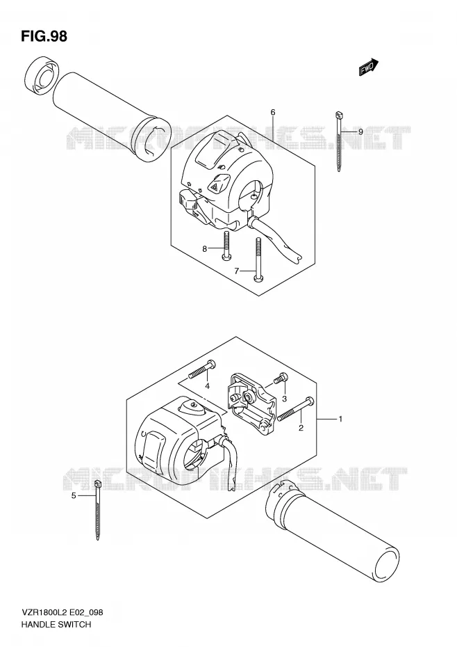 COMMODOS (VZR1800ZL2 E51) Suzuki MOTO 1800 INTRUDER 2012  VZR1800L2(E02)