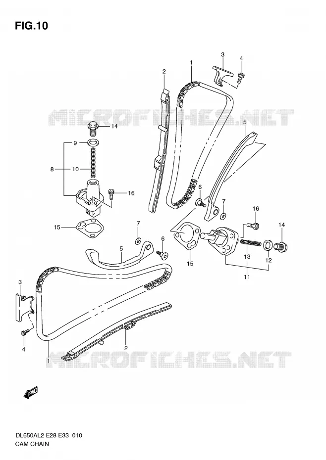 DISTRIBUTION Suzuki MOTO 650 V-STROM 2012  DL650AL2(E28)