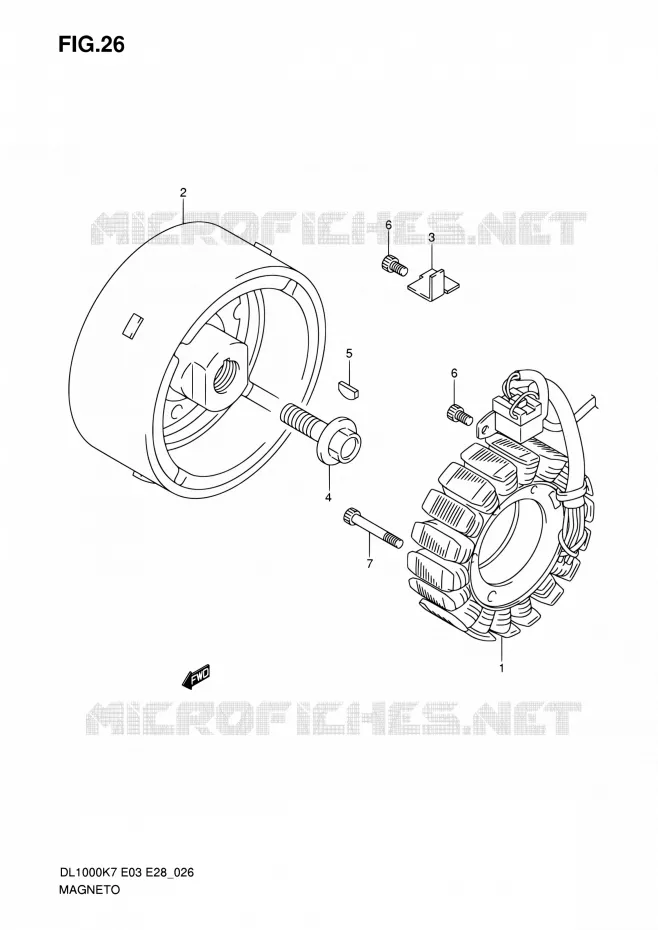 ALLUMAGE ROTOR - STATOR Suzuki MOTO 1000 V-STROM 2009  DL1000 K9 (E03,E28,E33)