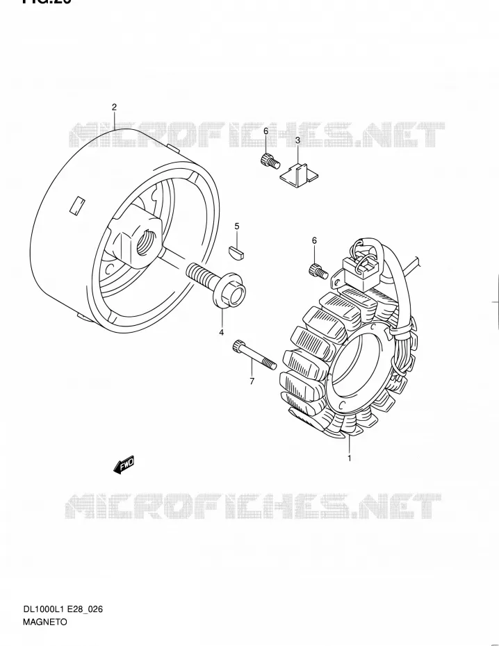 ALLUMAGE ROTOR - STATOR Suzuki MOTO 1000 V-STROM 2011  DL1000 L1 (E03,E28,E33)