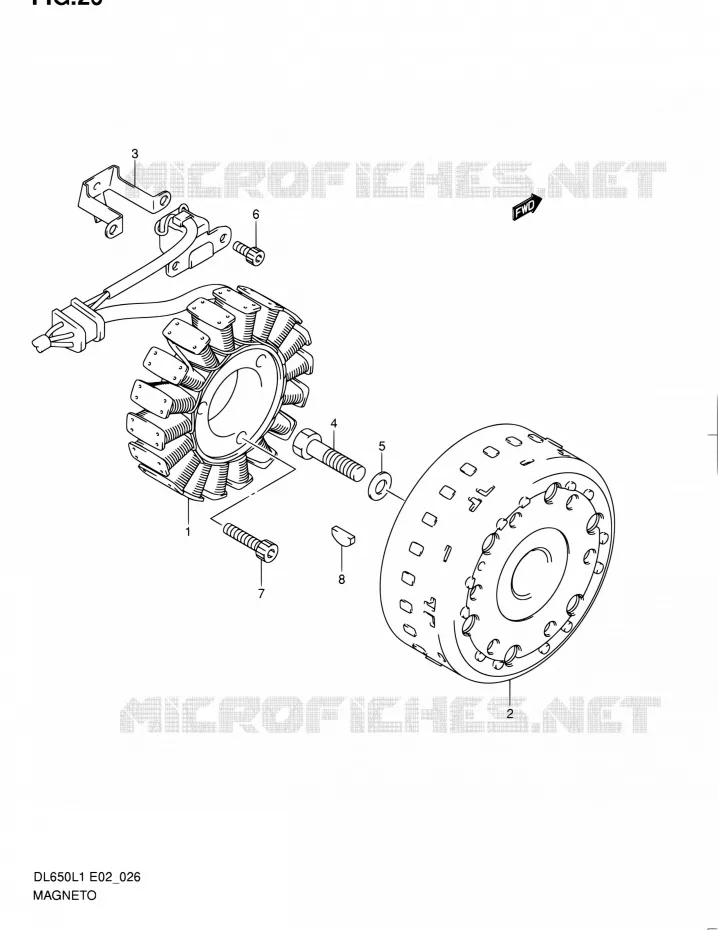 ALLUMAGE ROTOR - STATOR Suzuki MOTO 650 V-STROM 2011  DL650 L1 (E02,E19,E24)