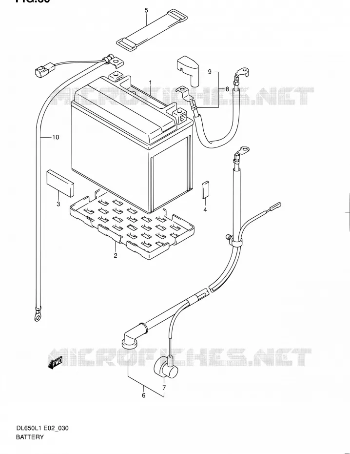 BATTERIE (DL650AL1 E02) Suzuki MOTO 650 V-STROM 2011  DL650 L1 (E02,E19,E24)