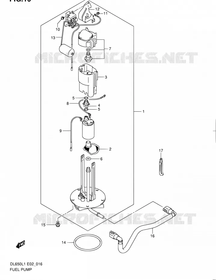 POMPE A ESSENCE Suzuki MOTO 650 V-STROM 2011  DL650 L1 (E02,E19,E24)