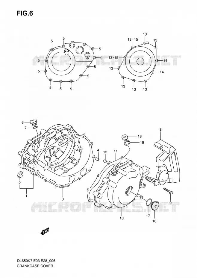 CARTER Suzuki MOTO 650 V-STROM 2009  DL650A K9 (E03,E28,E33)