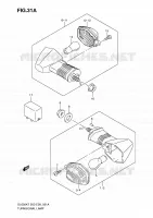 CLIGNOTANTS (MODEL K9/L0) pour Suzuki V-STROM 650 2010