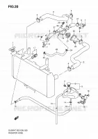 DURITE DE RADIATEUR pour Suzuki V-STROM 650 2010