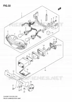 ENSEMBLE FEU ARRIERE pour Suzuki V-STROM 650 2010