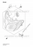PHARE pour Suzuki V-STROM 650 2010