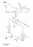 SUPPORTS AVANT pour Suzuki V-STROM 650 2010